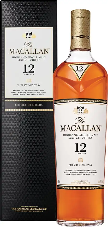 The Macallan Sherry Oak 12 Years Old Single Malt Scotch