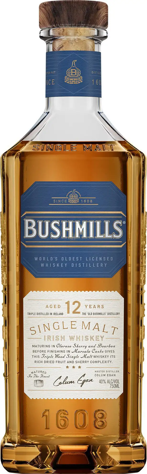 Bushmills 12 Year Old Single Malt Whiskey