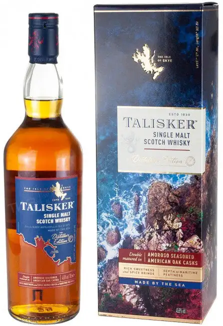 Talisker Single Malt Scotch Whisky The Distillers Edition Amoroso Seasoned American Oak Casks