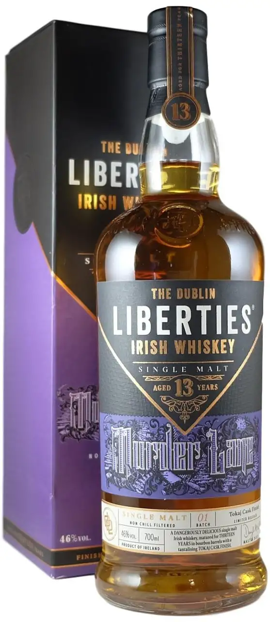 The Dublin Liberties 13 Year Old Murder Lane Single Malt Irish Whiskey