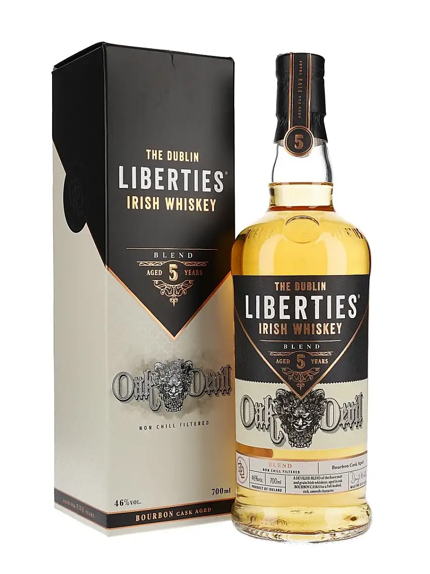 The Dublin Liberties Oak Devil 5 Year Old in Bourbon Cask Irish Whiskey