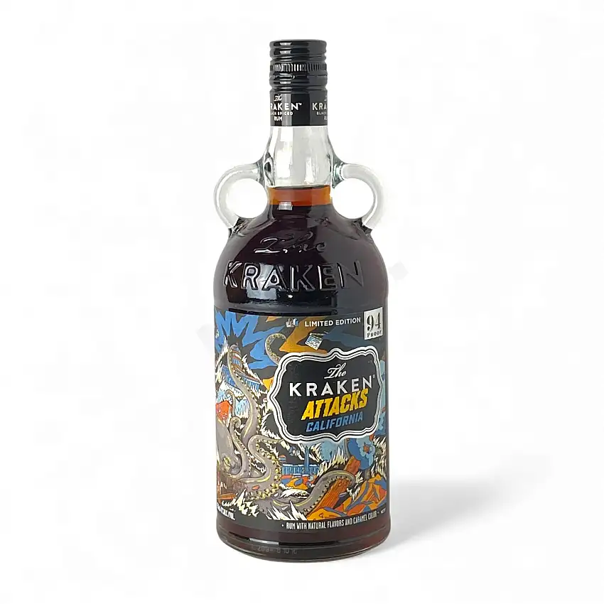 The Kraken Attacks California Black Spiced Rum 750ml
