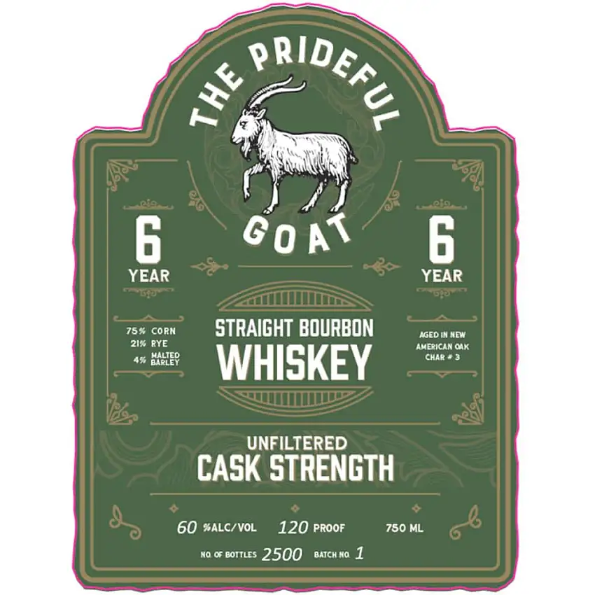 The Prideful Goat 6 Year Old Cask Strength Bourbon Batch 1