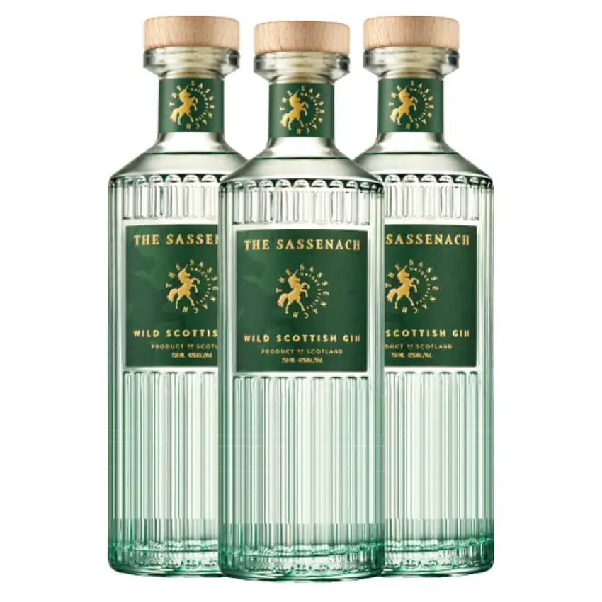 The Sassenach Wild Scottish Gin 3 Bottle Bundle