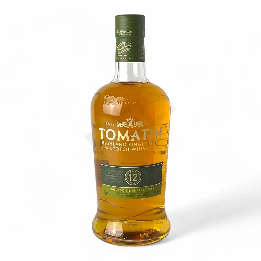 Tomatin 12 Year Old Bourbon & Sherry Cask Single Malt Scotch Whisky 750ml