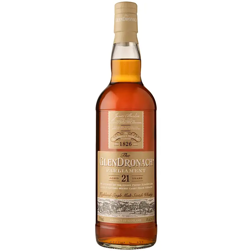 Glendronach Highland Single Malt Scotch Parliament 21 Year Old