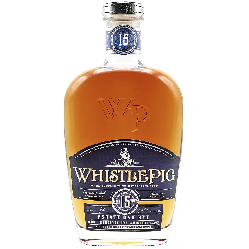 WhistlePig Rye Estate Oak Rye Whiskey 15 Year Old