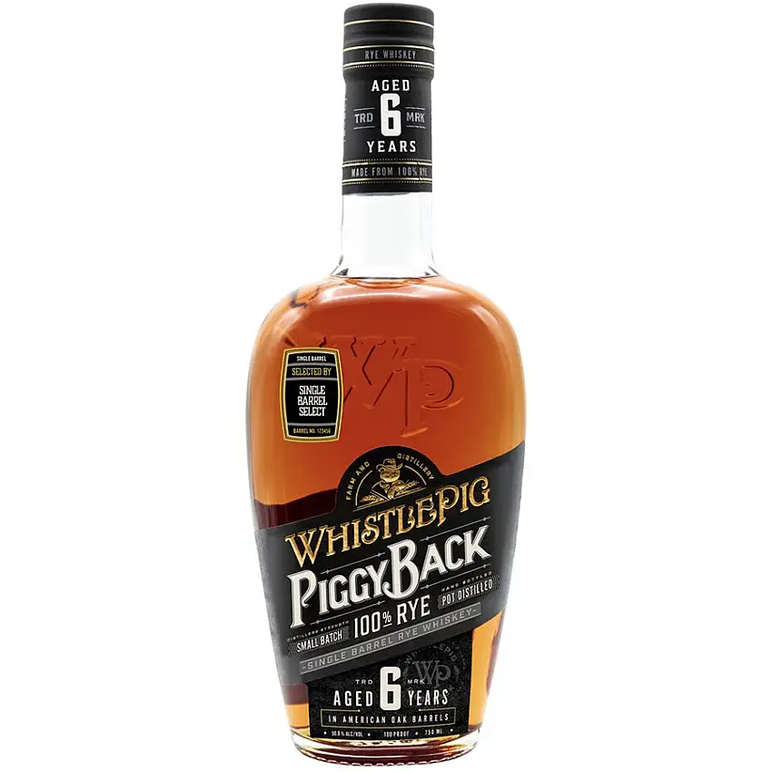 WhistlePig Piggyback Rye Whiskey Single Barrel Personal Selection