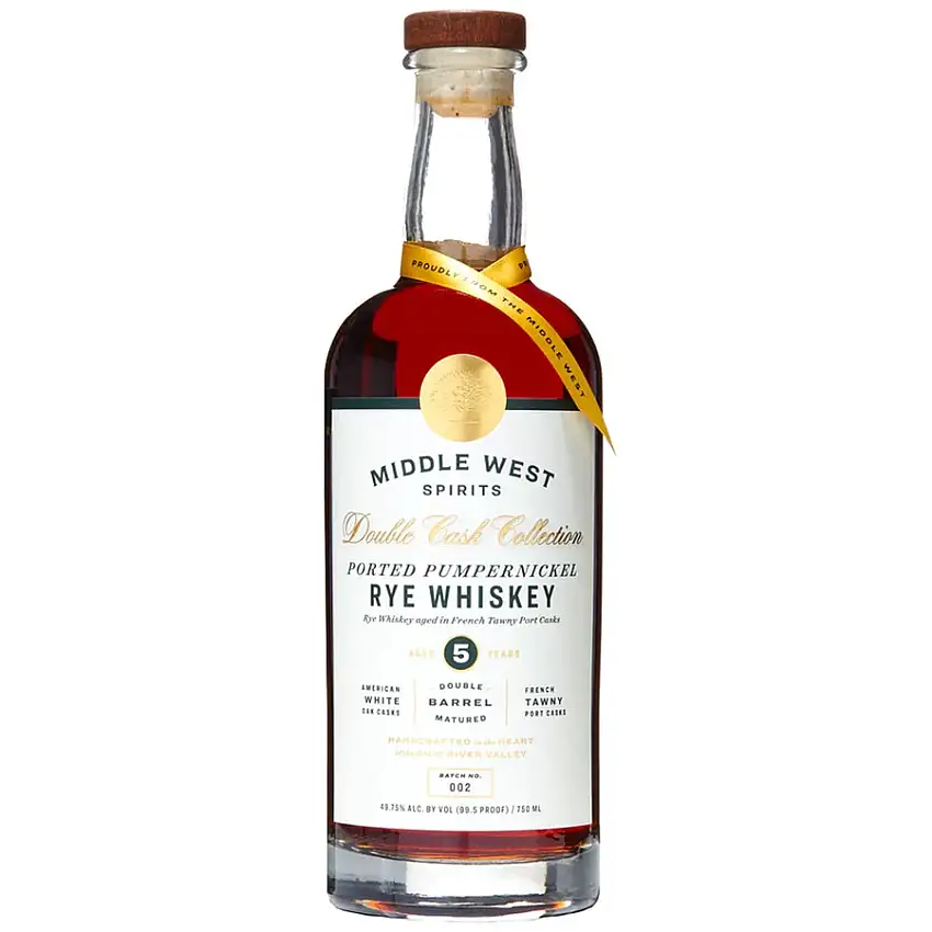 Middle West Double Cask Collection Ported Pumpernickel Rye Whiskey 5 Year Old