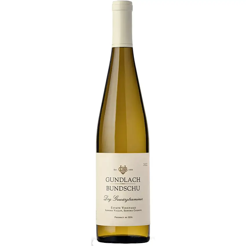 Gundlach Bundschu Dry Gewurztraminer Estate Vineyard Sonoma Valley Sonoma County 2022