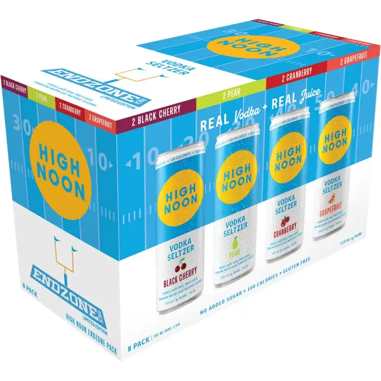 High Noon Vodka Hard Seltzer EndZone Variety Pack 8x355 mL Cans