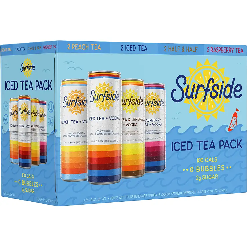Stateside Surfside Vodka Iced Tea Variety Pack 8x355 mL Cans