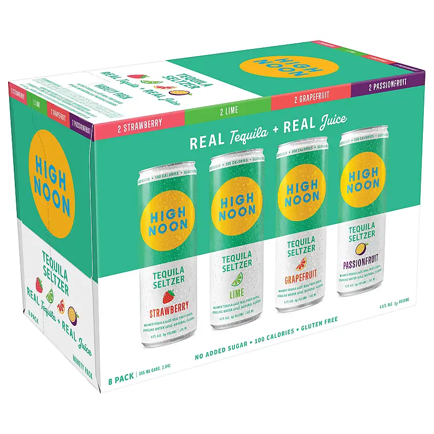 High Noon Tequila Hard Seltzer Variety Pack 8x355 mL Cans