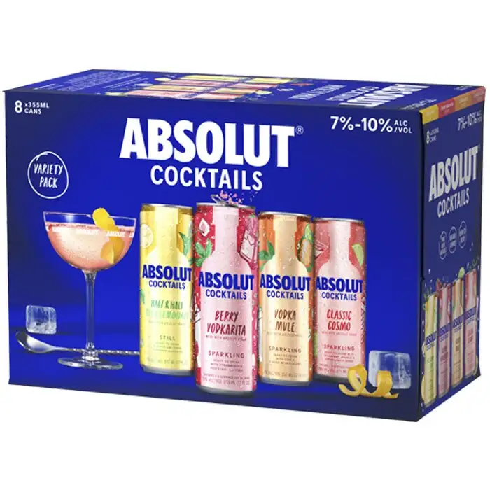Absolut Cocktails Variety Pack 8x355 mL Cans
