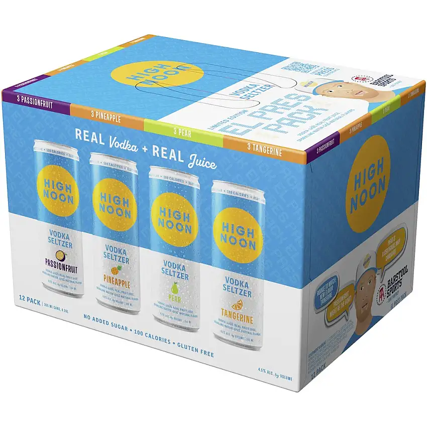 High Noon Hard Seltzer El Pres Variety Pack 12x355 mL Cans