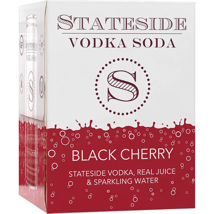 Stateside Vodka Soda Black Cherry 4x355 mL Cans