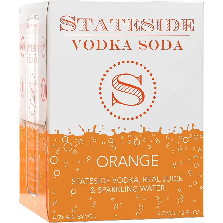 Stateside Vodka Soda Orange 4x355 mL Cans