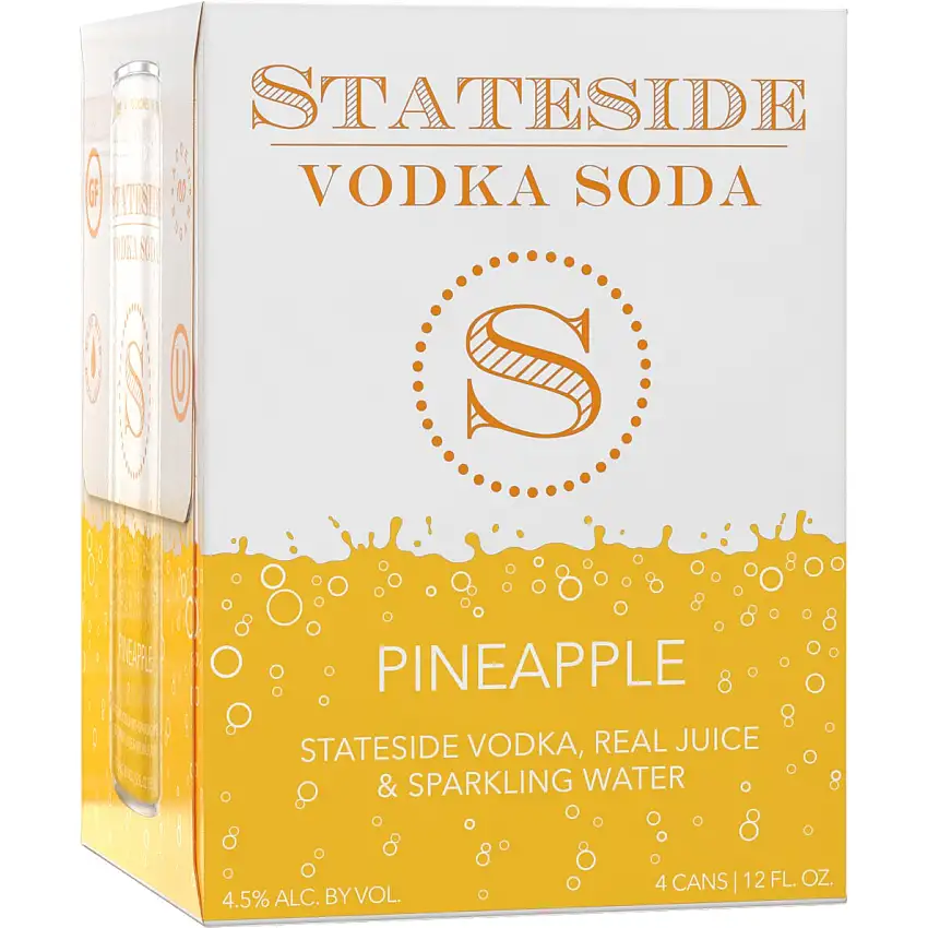 Stateside Vodka Soda Pineapple 4x355 mL Cans