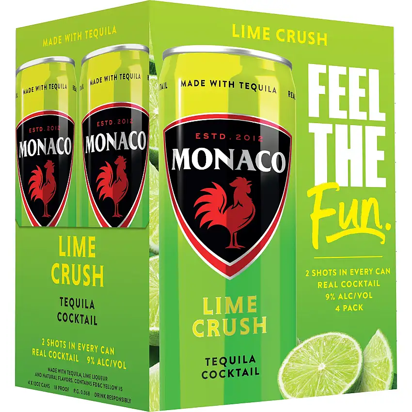 Monaco Tequila Lime Crush Cocktail 4x355 mL Cans