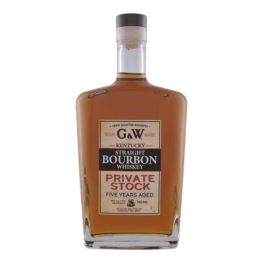 G and W Private Stock Bourbon 5 Year Old