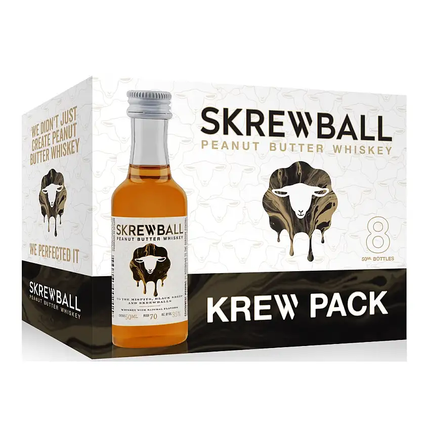 Skrewball Krew Pack Peanut Butter Whiskey 8x50 mL