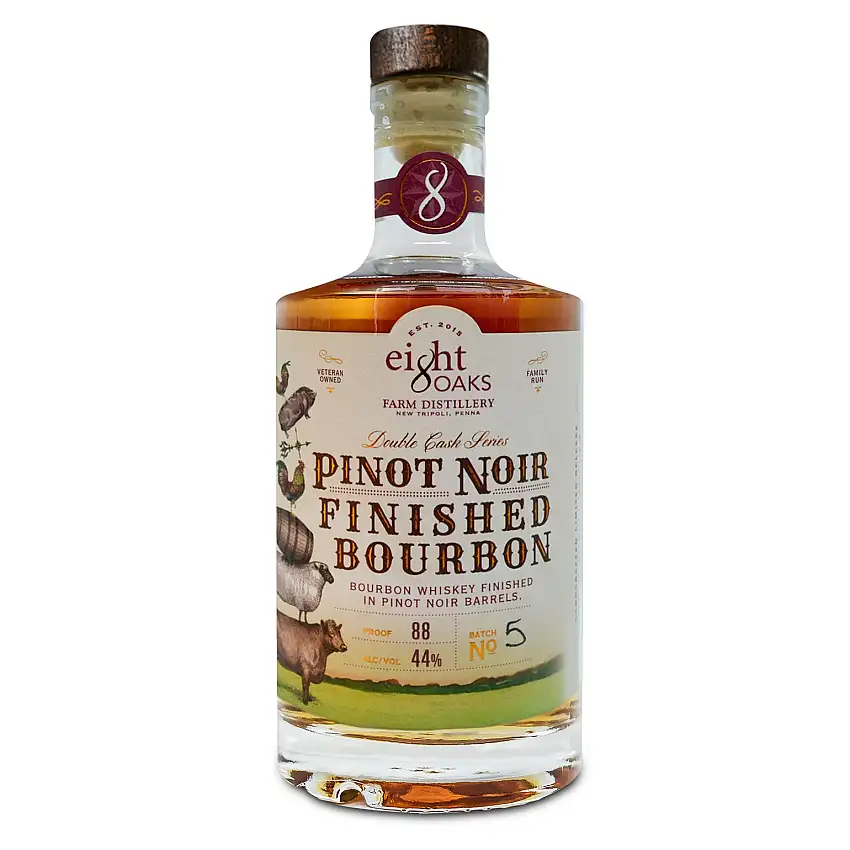 Eight Oaks Farm Distillery Pinot Bourbon