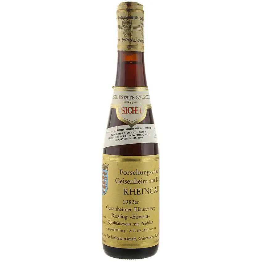 1983 Kellerwirtschaft 'Geisenheimer Klauserweg' Riesling Eiswein, Rheingau 375mL