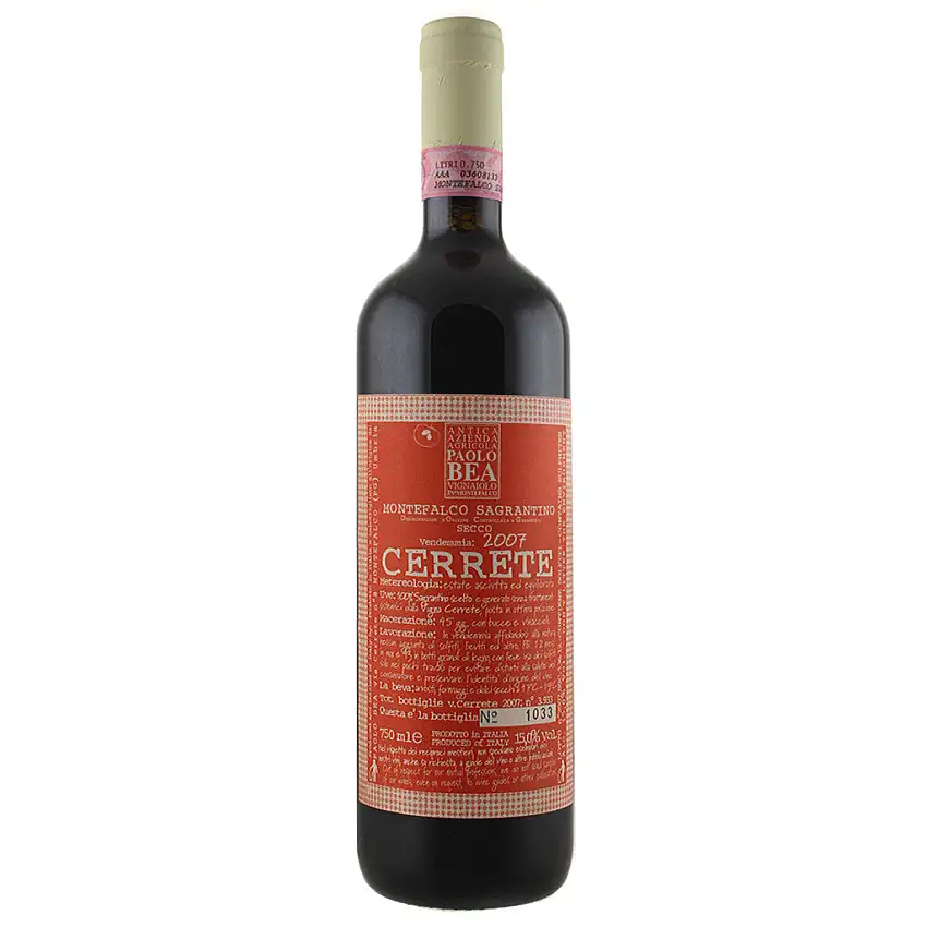2007 Paolo Bea Vigneto Cerrete Sagrantino 750mL