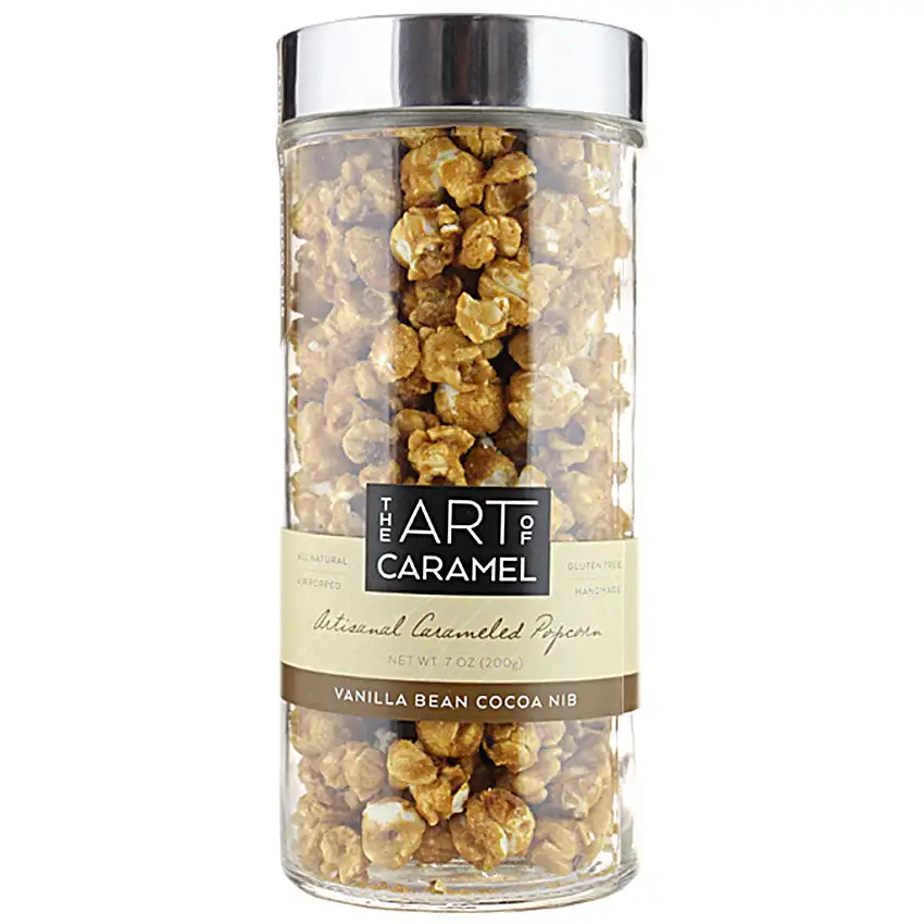 Art of Caramel Vanilla Bean Cocoa Nib Glass Jar