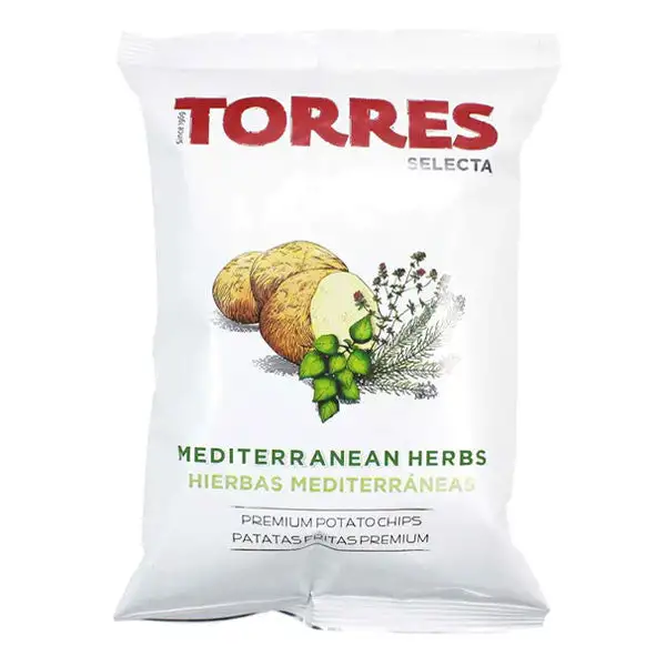 Torres Lg Mediterranean Herb Chips 150g