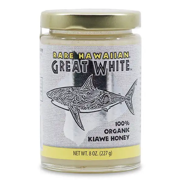 Rare Hawaiian Honey Co. Great White Organic Kiawe Honey 8oz