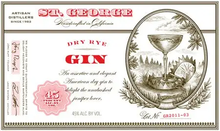 St. George Spirits Dry Rye Gin 750ml