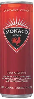Monaco Cranberry Vodka Cocktail 200ml Can