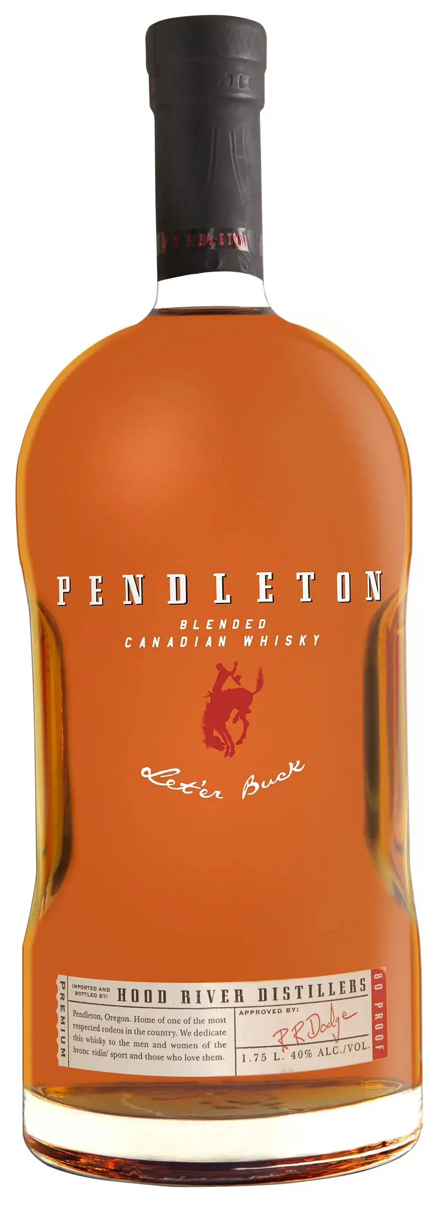 Pendleton Blended Canadian Whisky Let'er Buck 1.75L