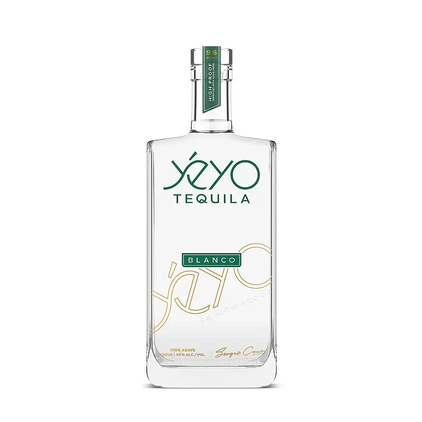 Yeyo Tequila High Proof Blanco Tequila 100% de Agave 96 Proof 750 ML
