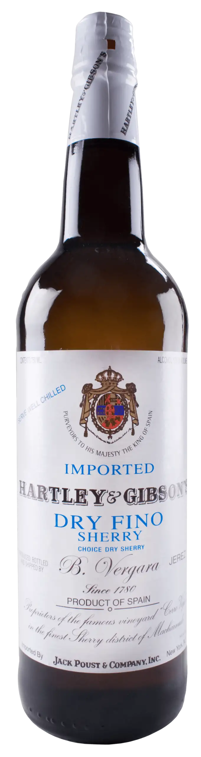 Hartley & Gibson's Dry Fino Sherry 750ml