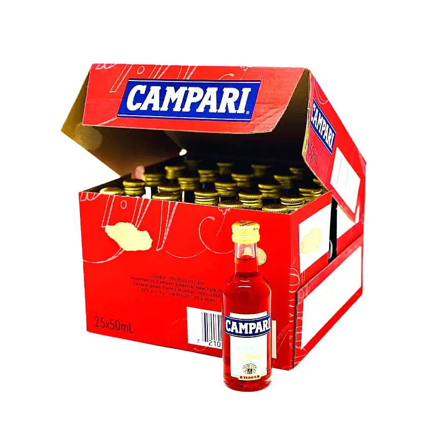 Campari Apertivo 25 x 50 ml | Mini Alcohol Bottles