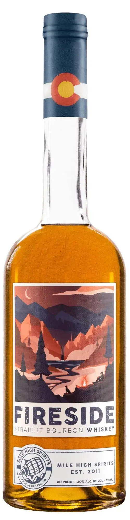 Mile High Spirits Fireside Bourbon Whiskey 750ml