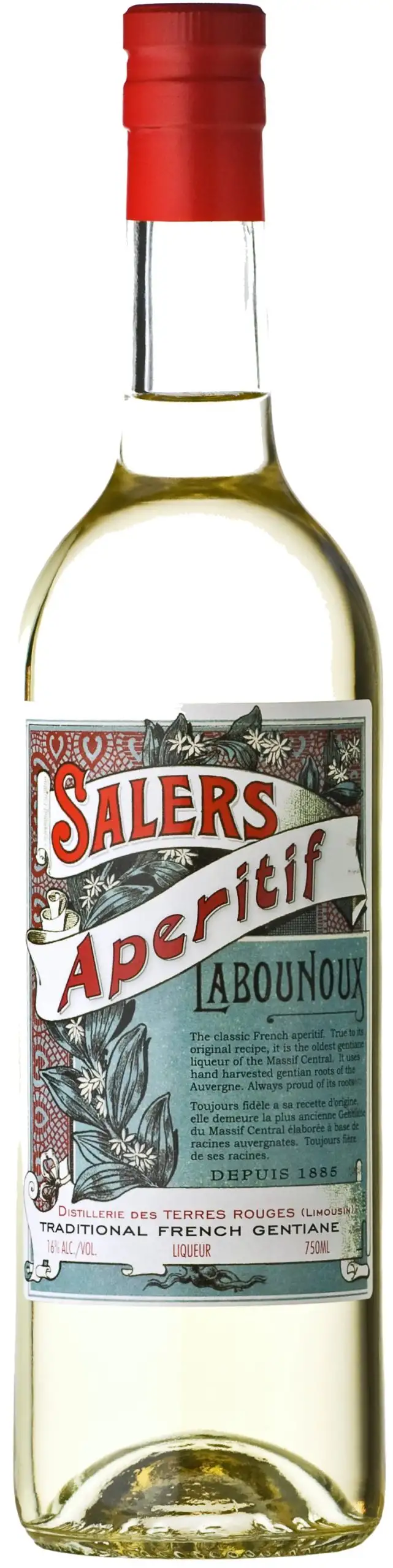 Salers Aperitif La Bounoux Gentiane Liqueur 750ml