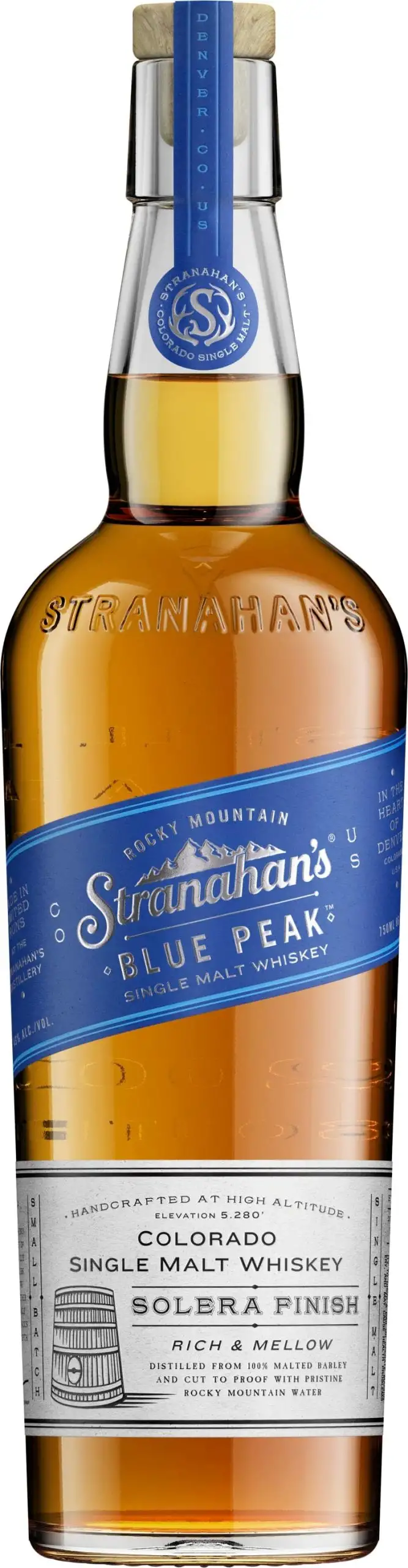 Stranahan's Blue Peak Single Malt Whiskey 750ml
