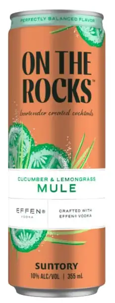 On The Rocks Premium Cocktails Cucumber & Lemongrass Mule 4 pack 350ml