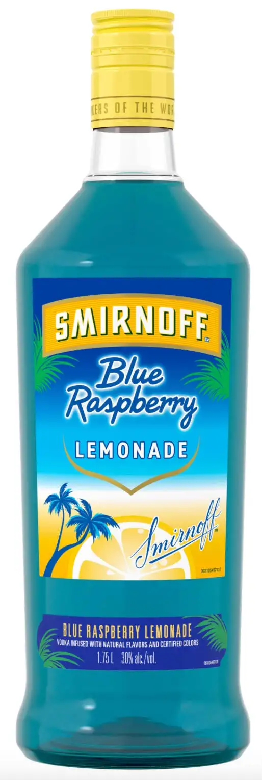 Smirnoff Blue Raspberry Lemonade Vodka 1.75L