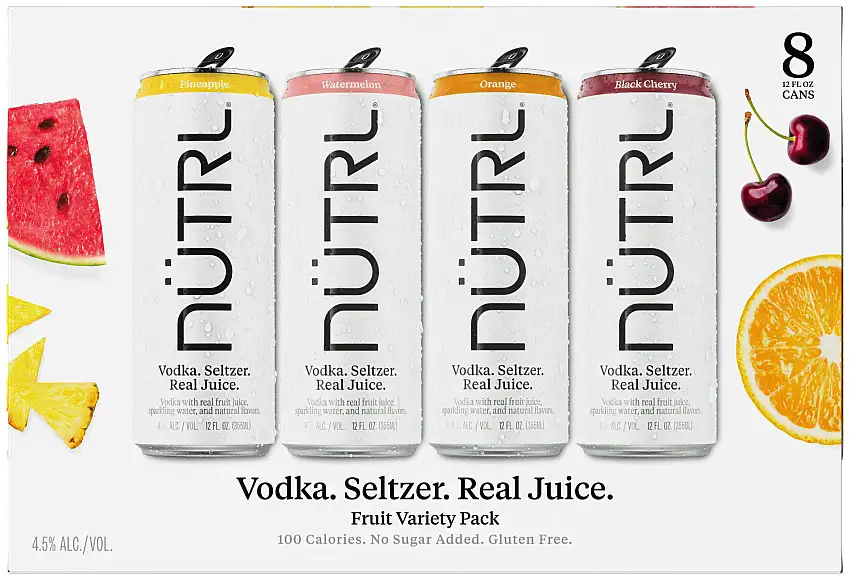 Nütrl Vodka Seltzer Variety Pack 12 pack 12 oz.