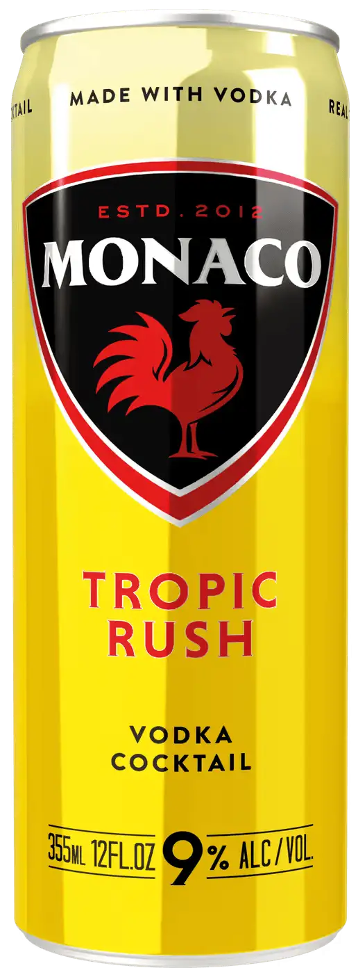 Monaco Tropic Rush Vodka Cocktail 200ml Can