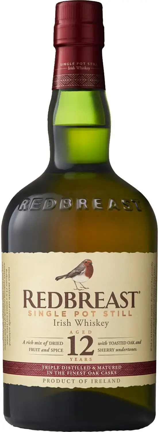 Redbreast Single Pot Still Irish Whiskey 12 year old 750ml