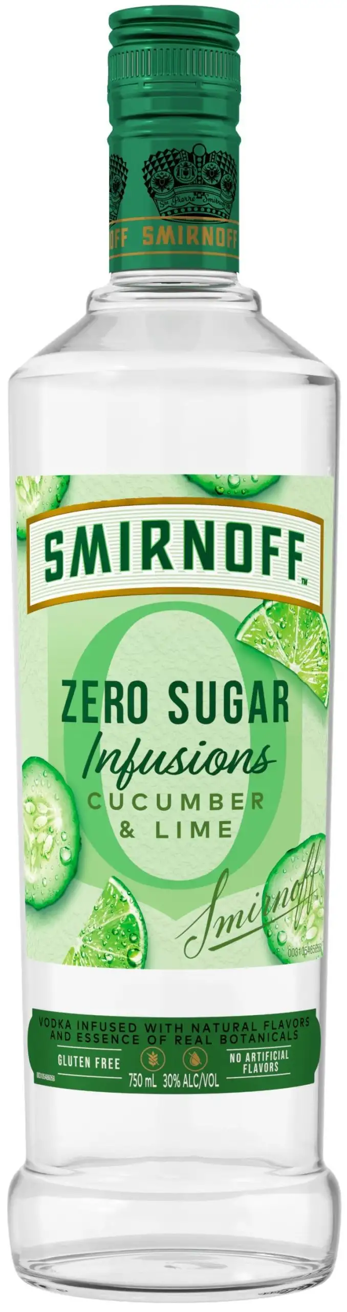 Smirnoff Zero Sugar Infusions Cucumber & Lime 750ml