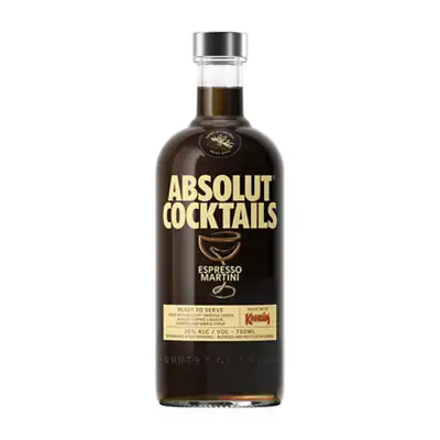 Absolut Espresso Martini Cocktail 40 750ML - 750ml Bottle