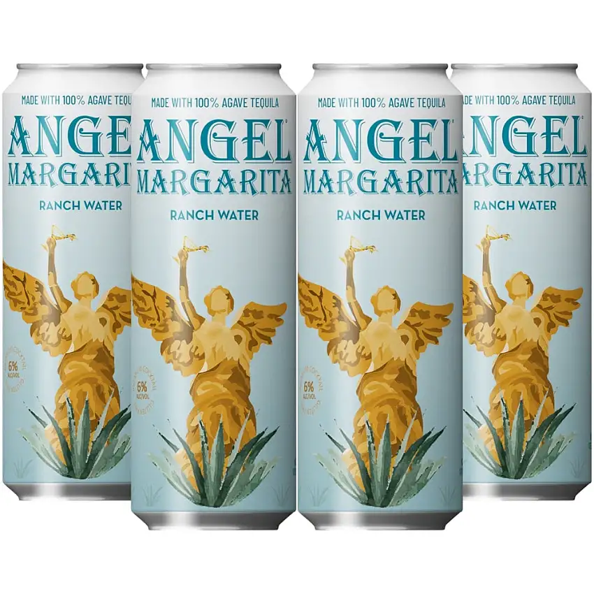 Angel Ranch Water Margarita 4pk by Hailee Steinfeld - 4 Pack 355ml Cans