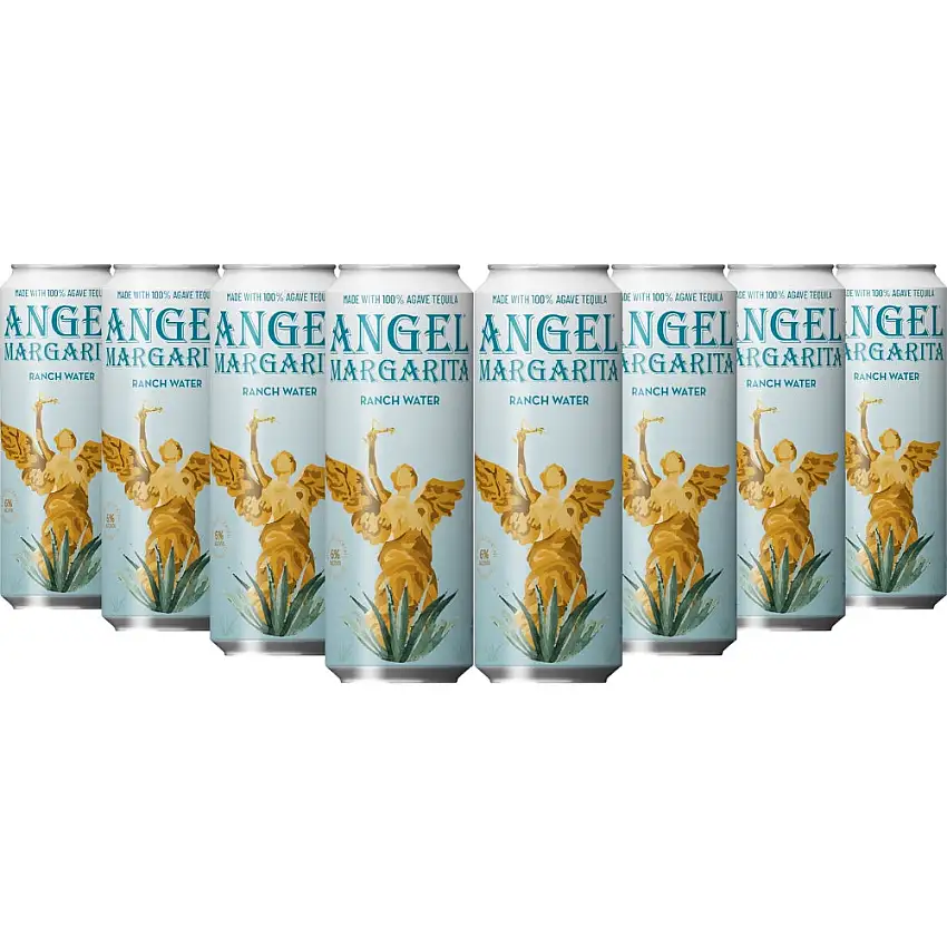 Angel Ranch Water Margarita 8pk by Hailee Steinfeld - 8 Pack 355ml Cans