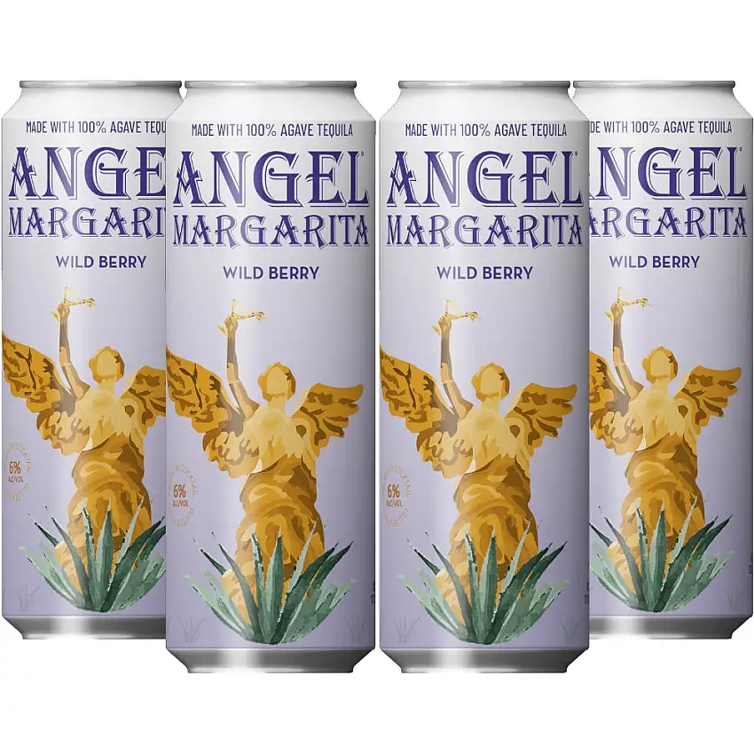 Angel Wild Berry Margarita 4pk by Hailee Steinfeld - 4 Pack 355ml Cans